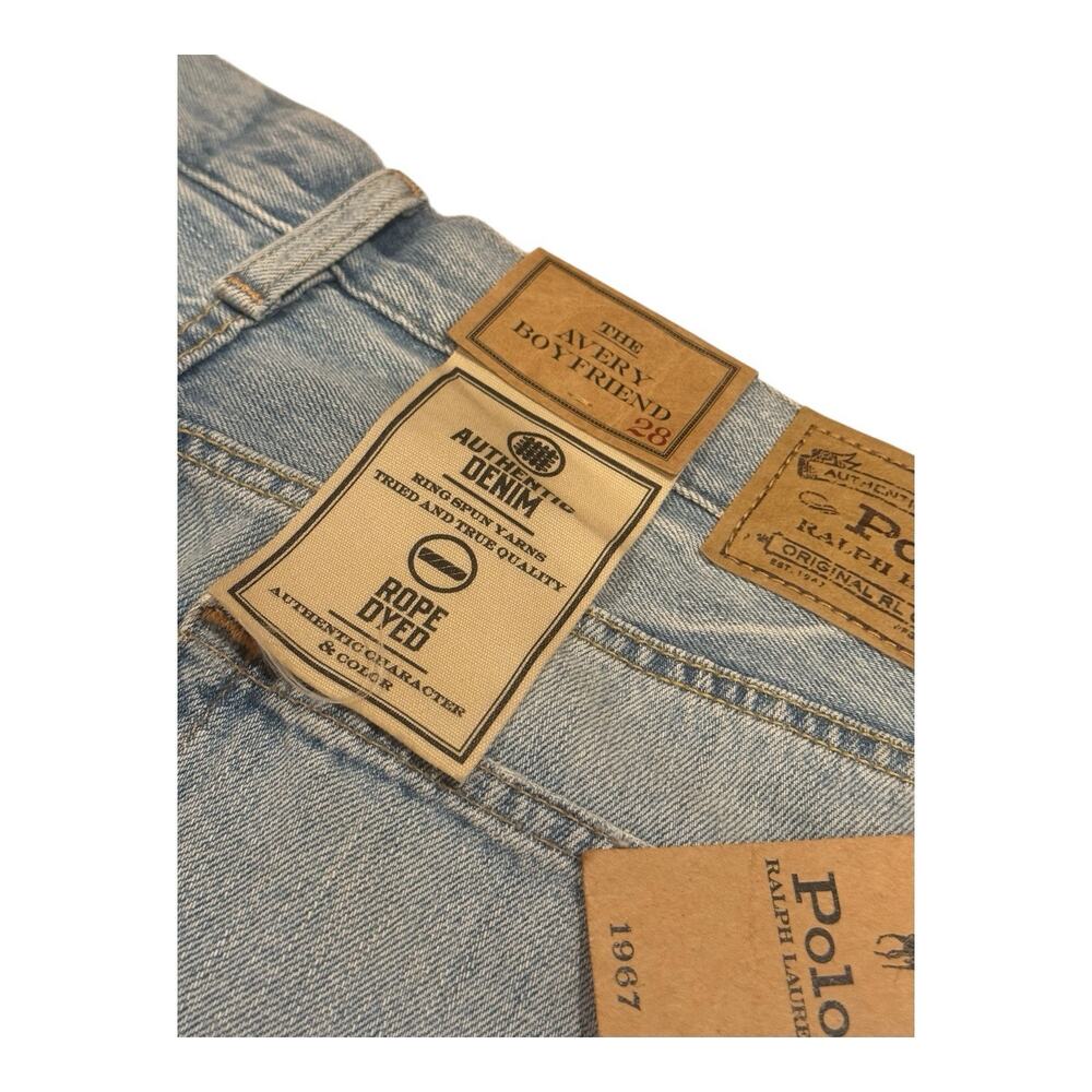 Polo Ralph Lauren Woman’s The Avery Boyfriend Patchwork Jeans New Size 28 33X28 - Picture 11 of 16